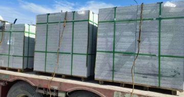 蚌埠 芝麻白花岗岩地铺石装车日常