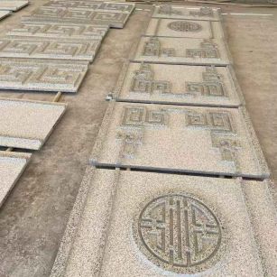 蚌埠 白麻花岗岩外墙立面雕刻板