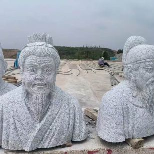 蚌埠 白麻花岗岩石材人物立体雕刻