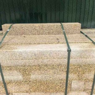 蚌埠 黄金麻花岗岩石材机切面栏杆料半成品