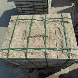 蚌埠 黄金麻花岗岩石材自然面蘑菇石成品