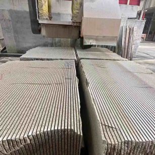 蚌埠 车间生产日常，黄金麻白麻花岗岩