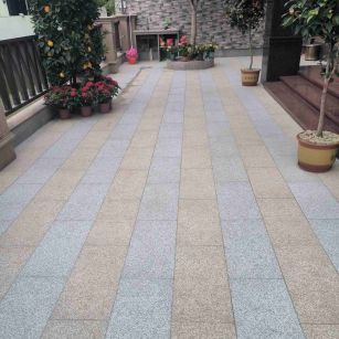 蚌埠 黄金麻白麻荔枝面庭院铺装展示