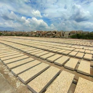 蚌埠 黄金麻荔枝面花岗岩石材地铺石防护中