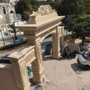 蚌埠 黄金麻荔枝面花岗岩别墅门楼