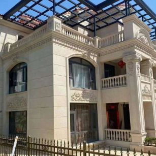 蚌埠 黄金麻花岗岩荔枝面别墅外墙干挂