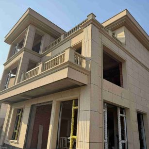 蚌埠 黄金麻花岗岩石材荔枝面外墙干挂效果展示