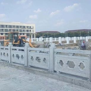 蚌埠 白麻花岗岩荔枝面河道栏杆