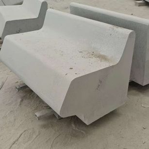 蚌埠 芝麻白花岗岩异形坐凳，石凳