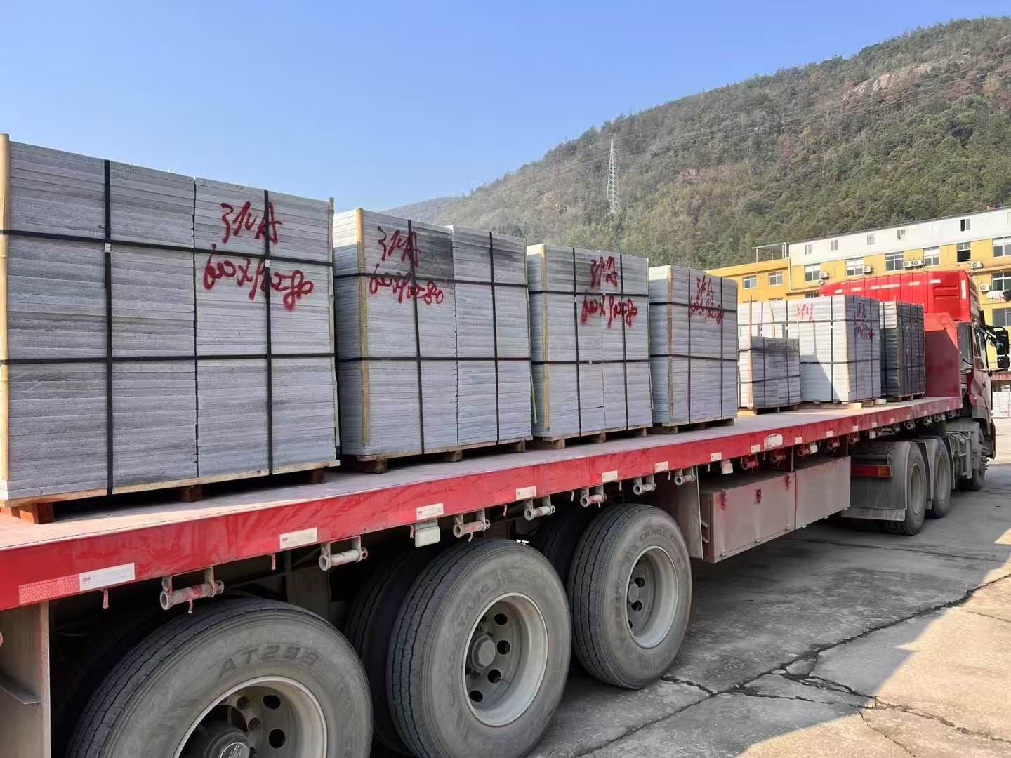 蚌埠 芝麻灰地铺石出货日常