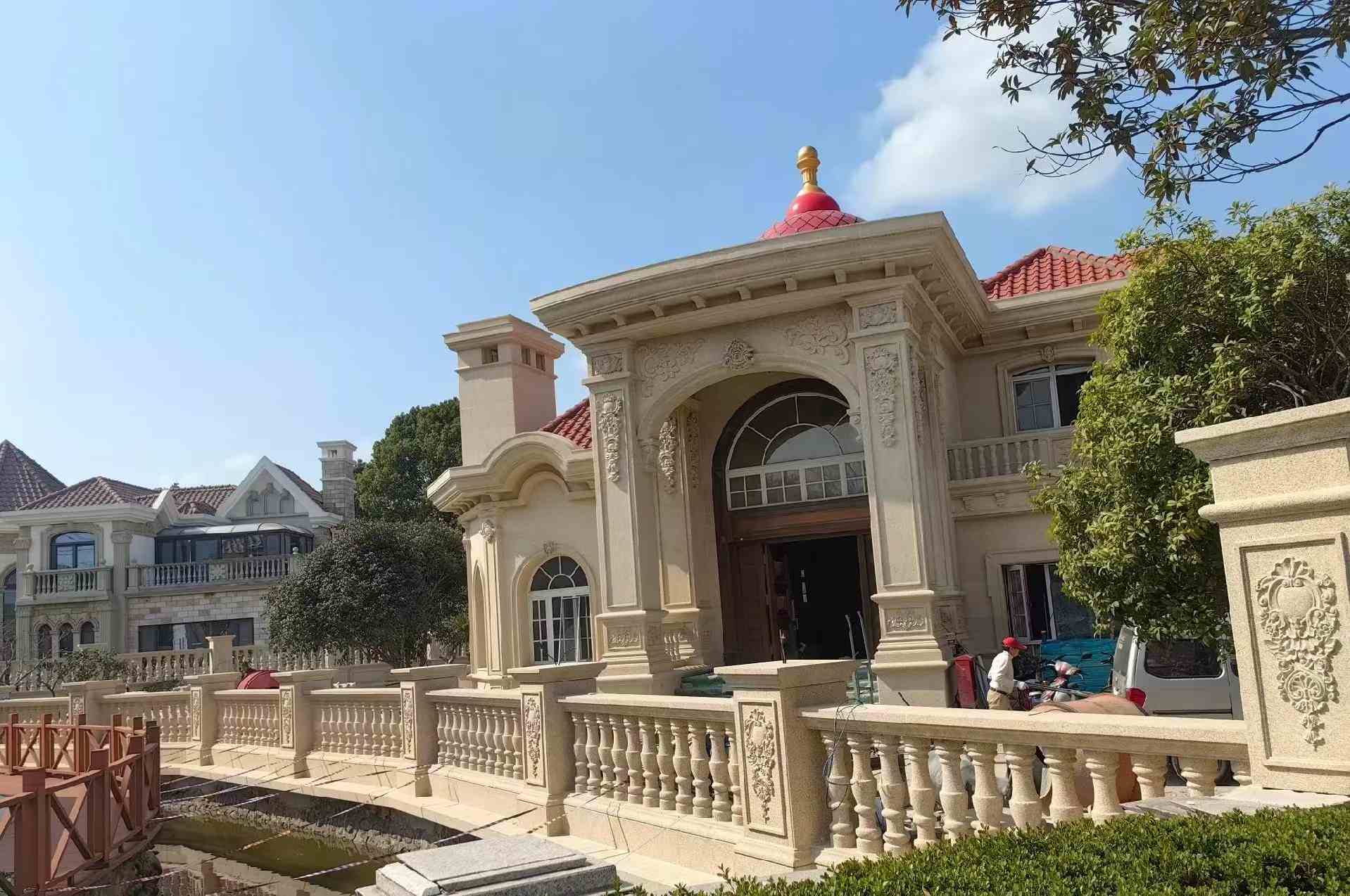 蚌埠 黄金麻花岗岩欧式别墅