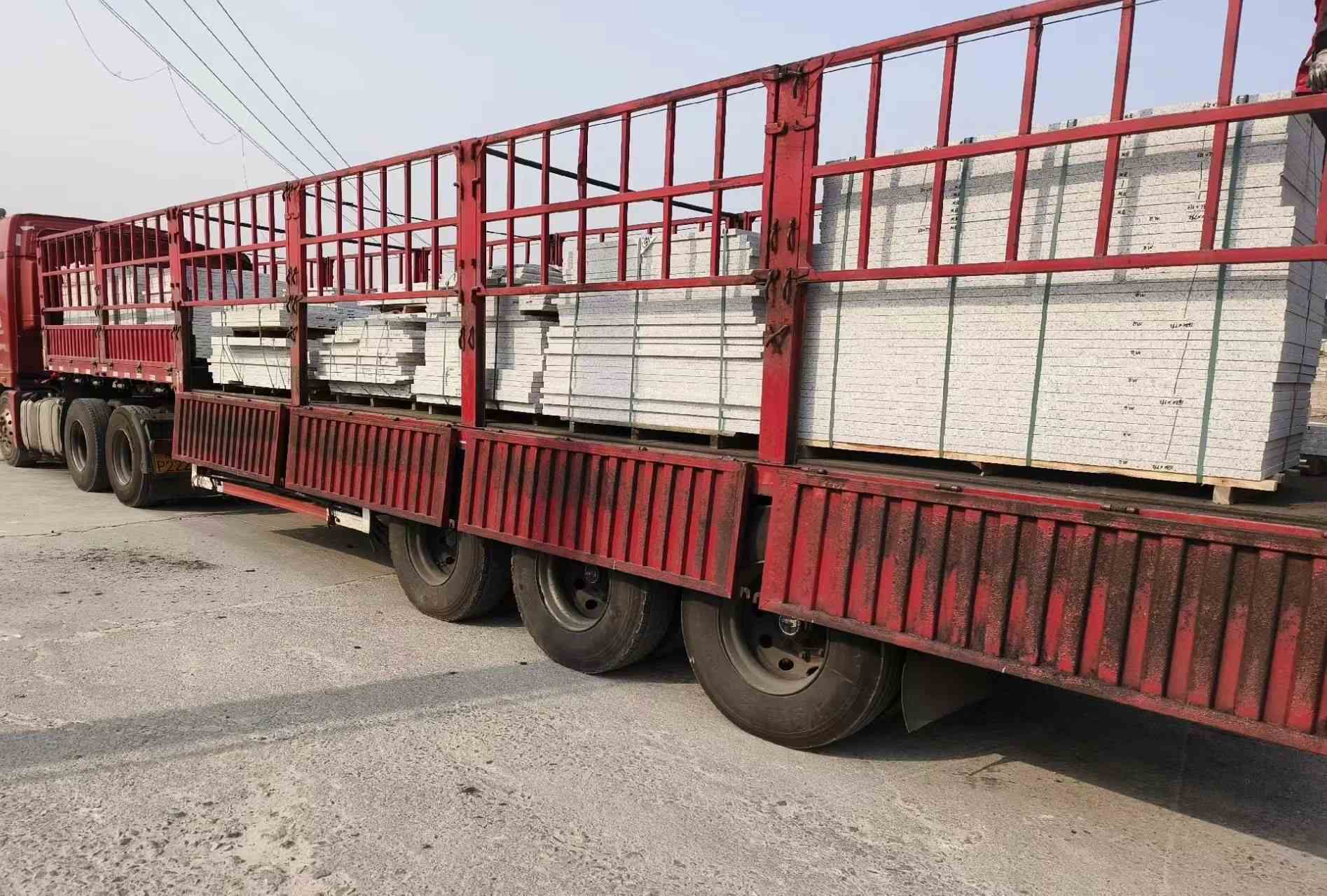 蚌埠 白麻荔枝面外墙干挂，工厂装车日常