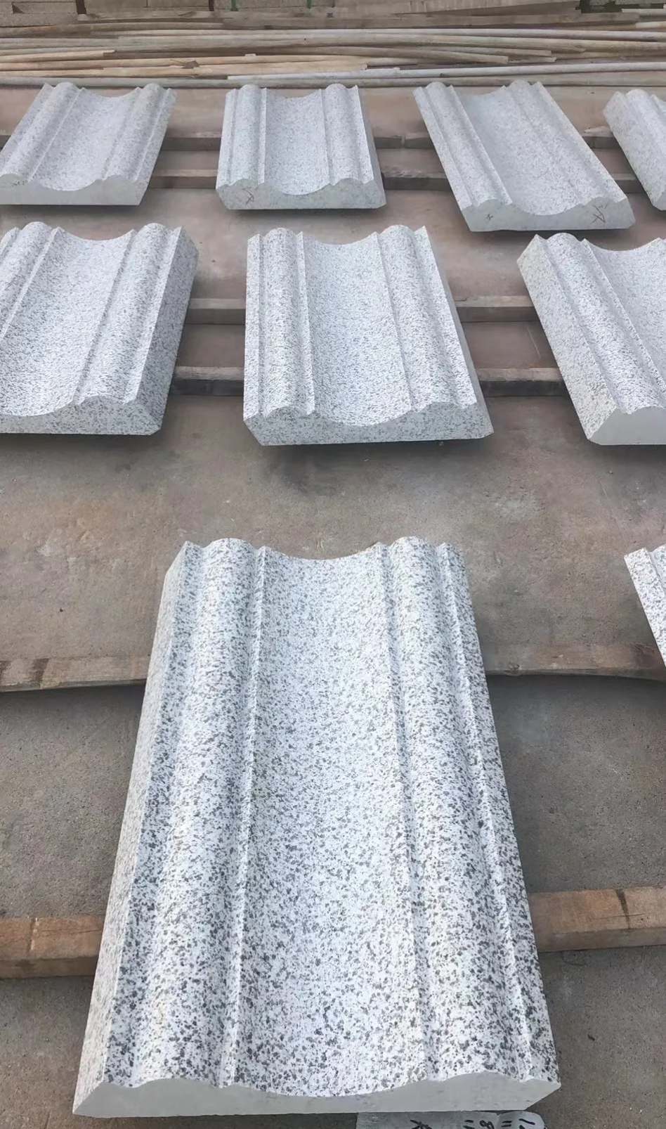 蚌埠 白麻花岗岩光面别墅线条