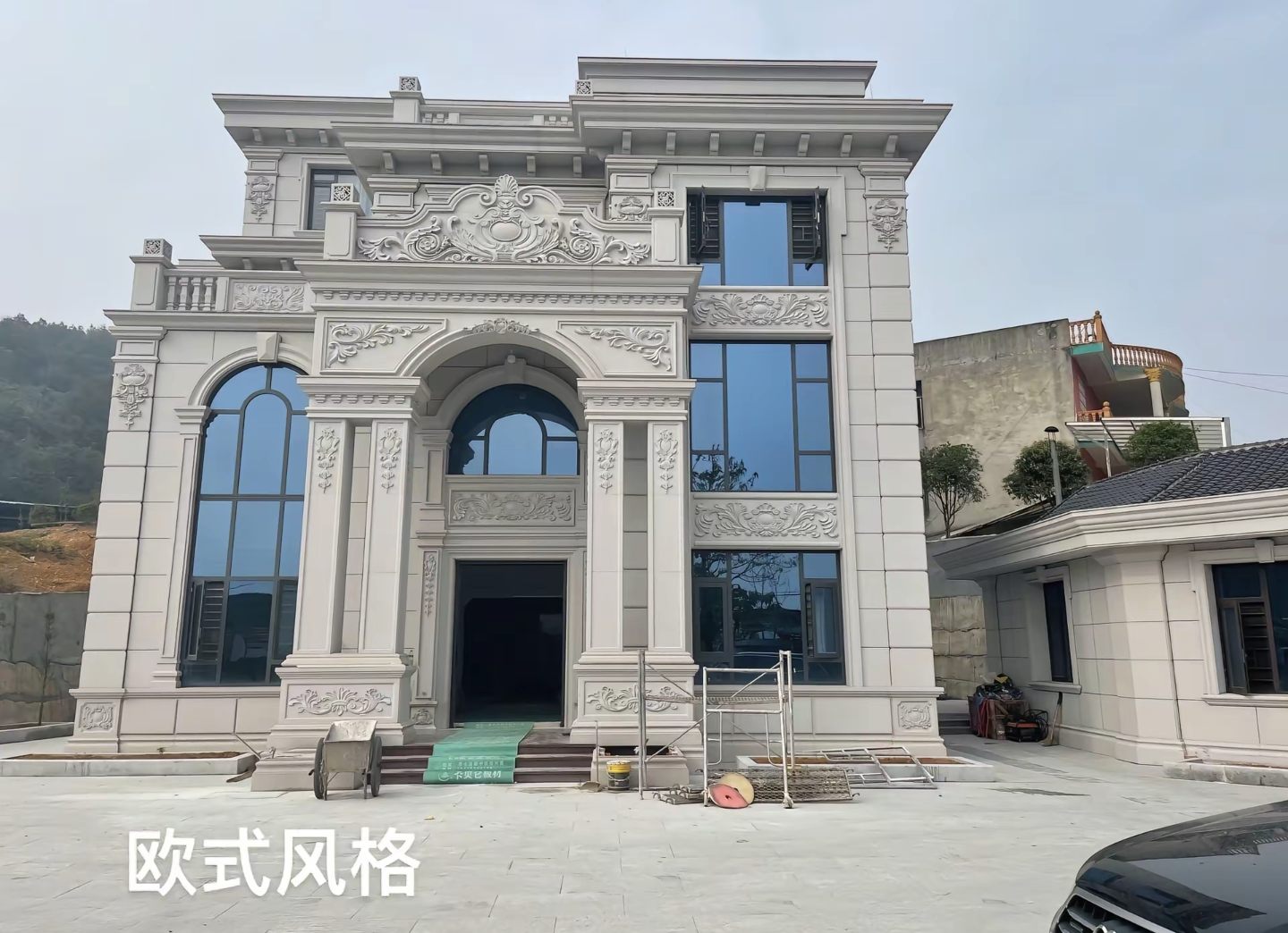 蚌埠 白麻花岗岩别墅外墙干挂