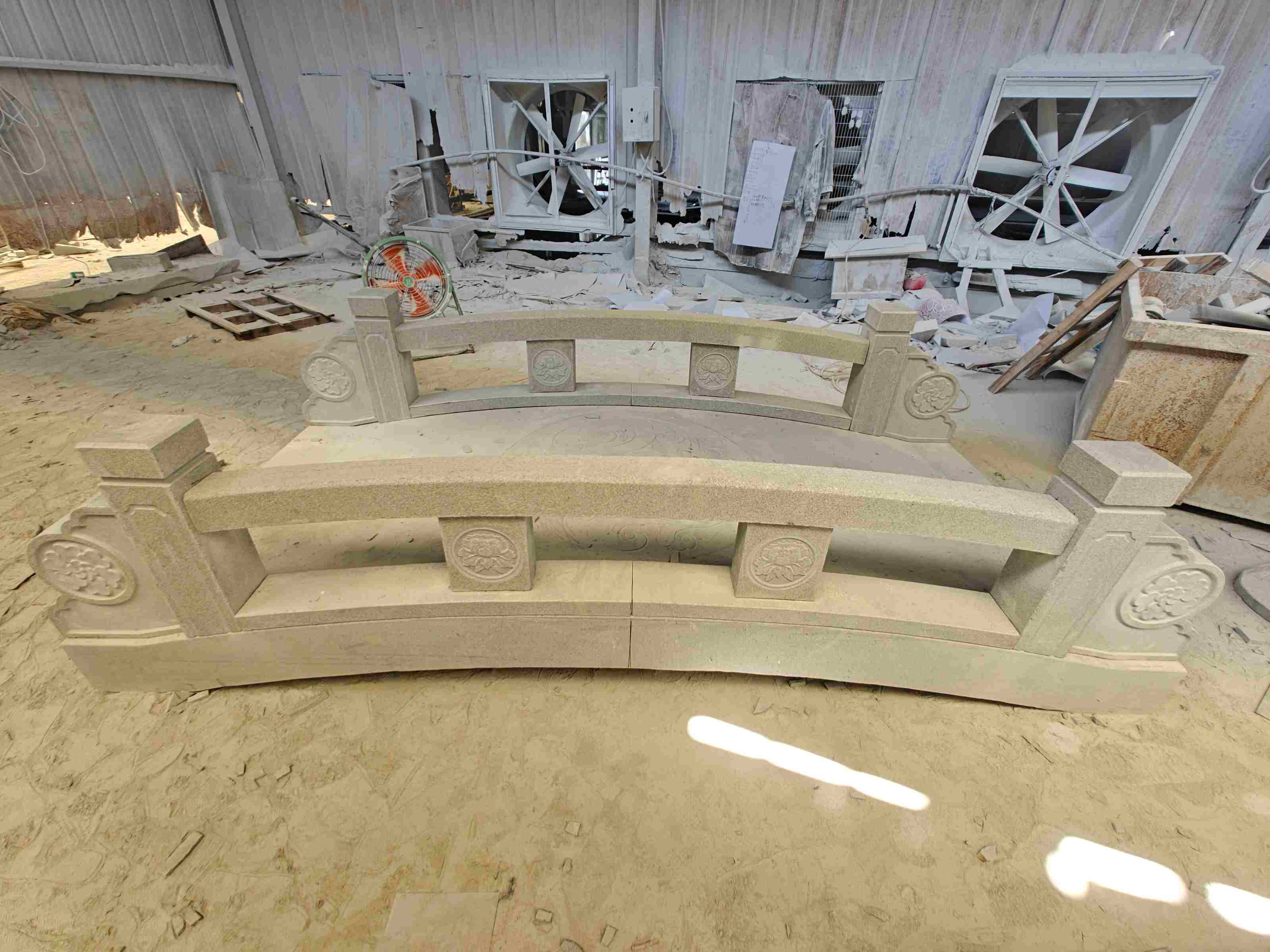 蚌埠 芝麻灰花岗岩异形加工-拱桥，石桥