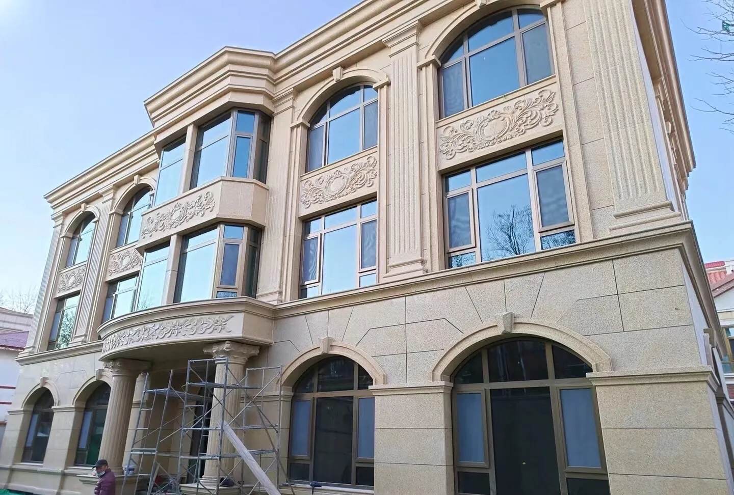 蚌埠 黄金麻花岗岩别墅外墙干挂