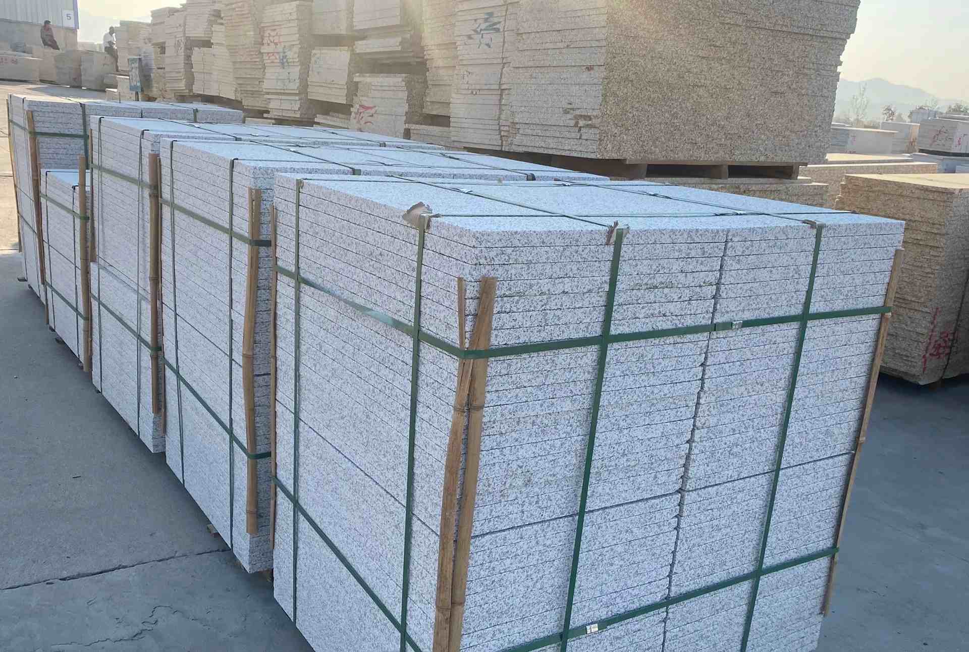 蚌埠 白麻花岗岩荔枝面地铺石