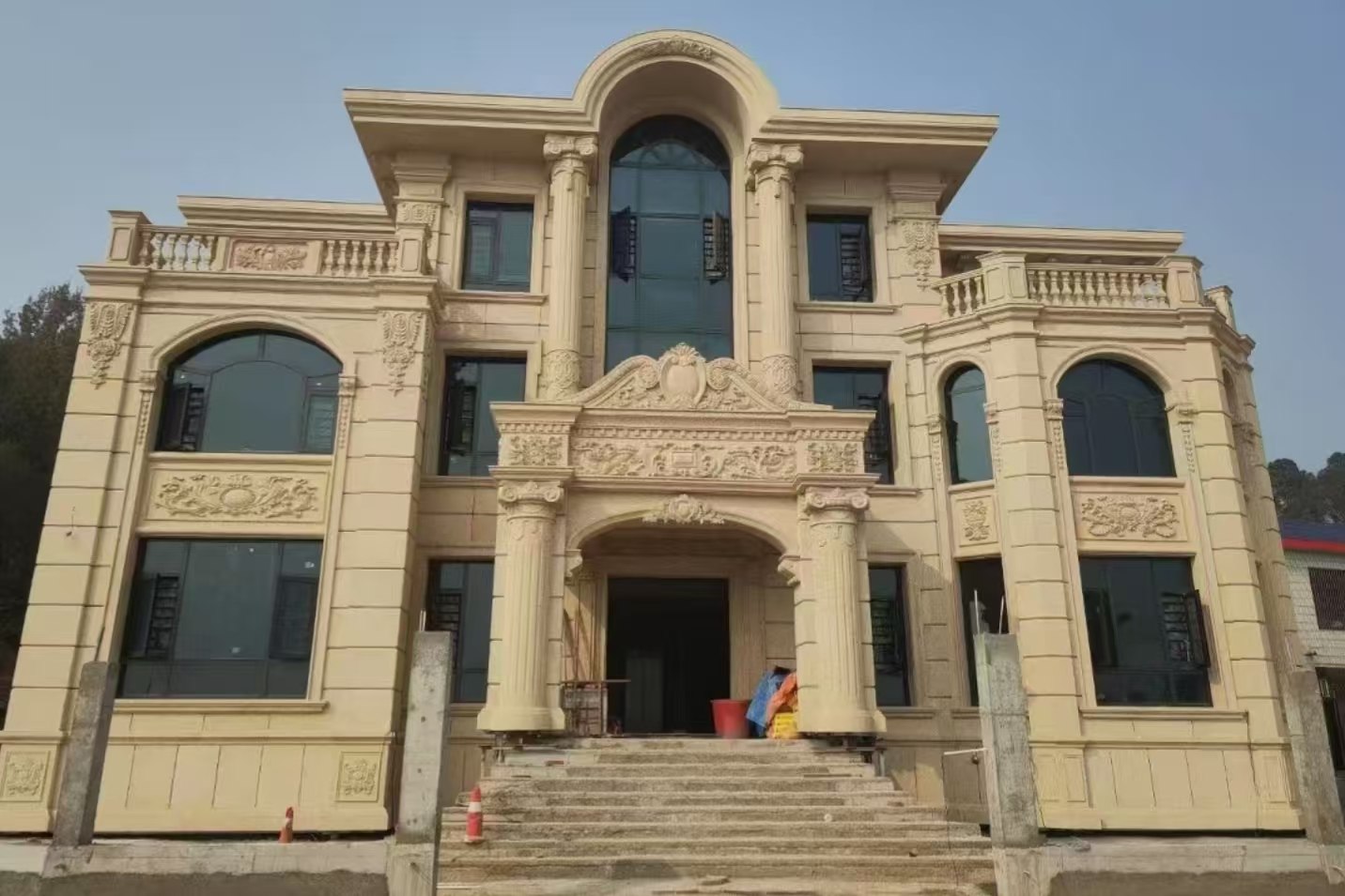 蚌埠 黄金麻花岗岩别墅外墙干挂