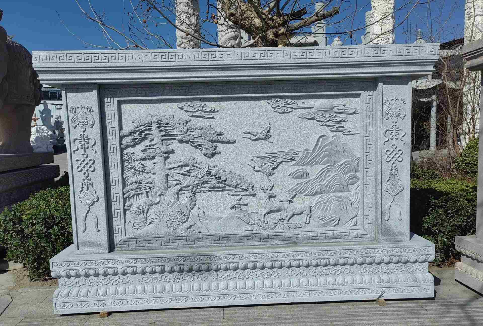 蚌埠 芝麻白大型照壁，屏风，影壁