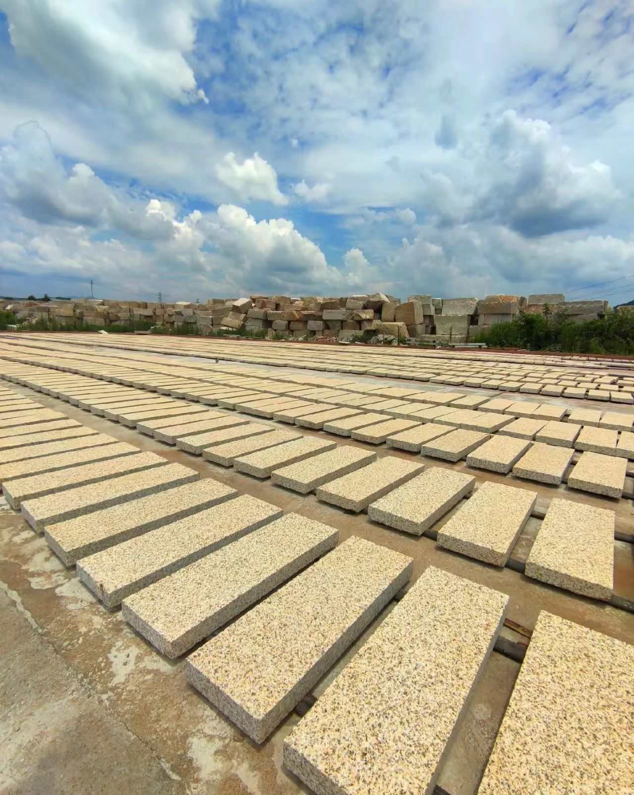 蚌埠 黄金麻花岗岩荔枝面地铺石防护中