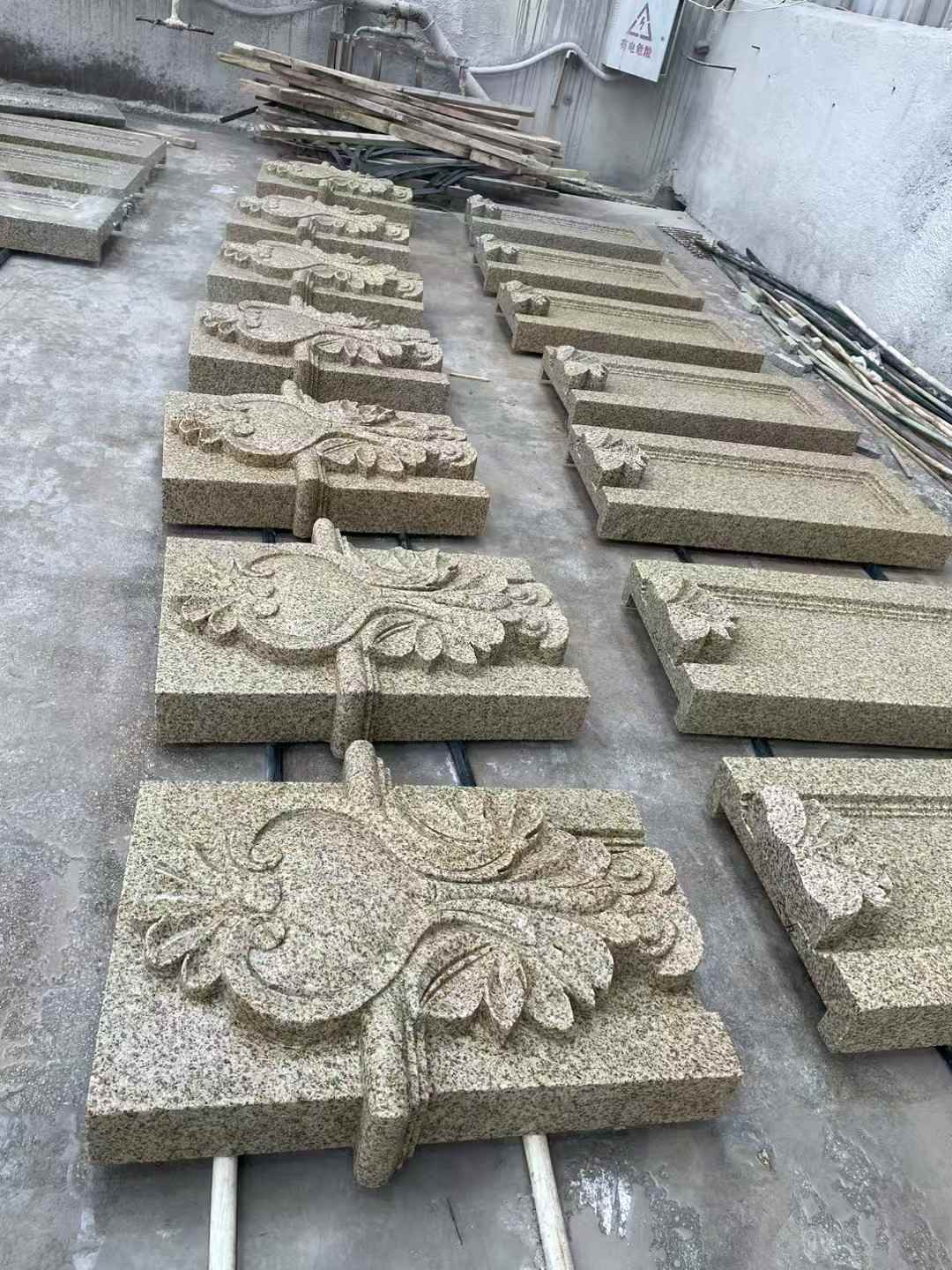 蚌埠 黄金麻花岗岩别墅外墙雕刻板