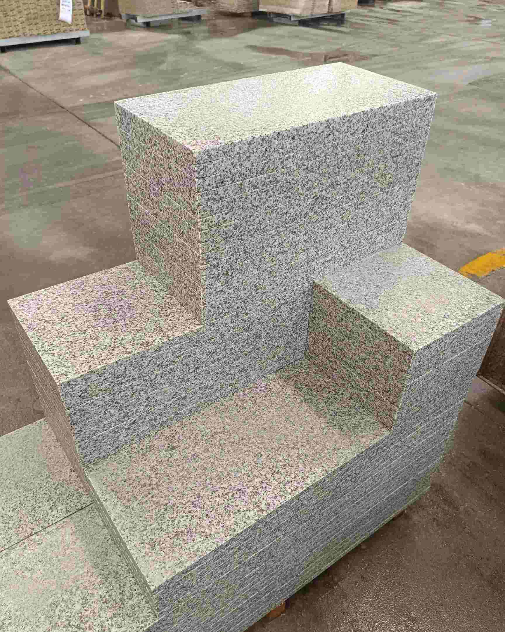 蚌埠 白麻花岗岩荔枝面地铺石